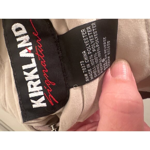 Kirkland Signature Reversible Quilted Vest Size XL Beige/Brown Polyester - Picture 5 of 7